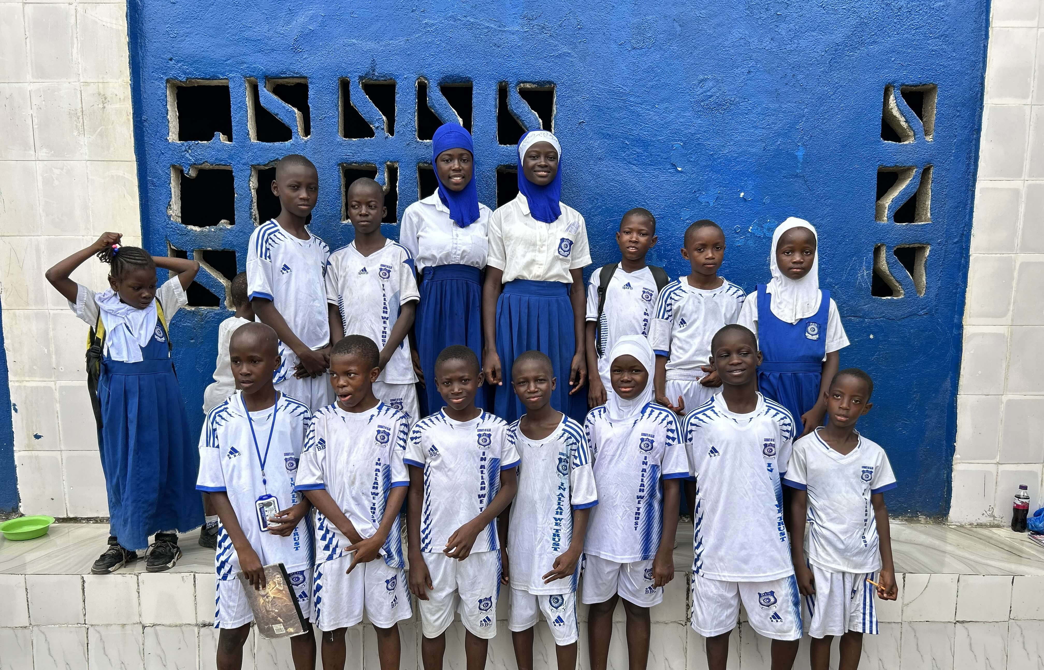 Students pose for a photo